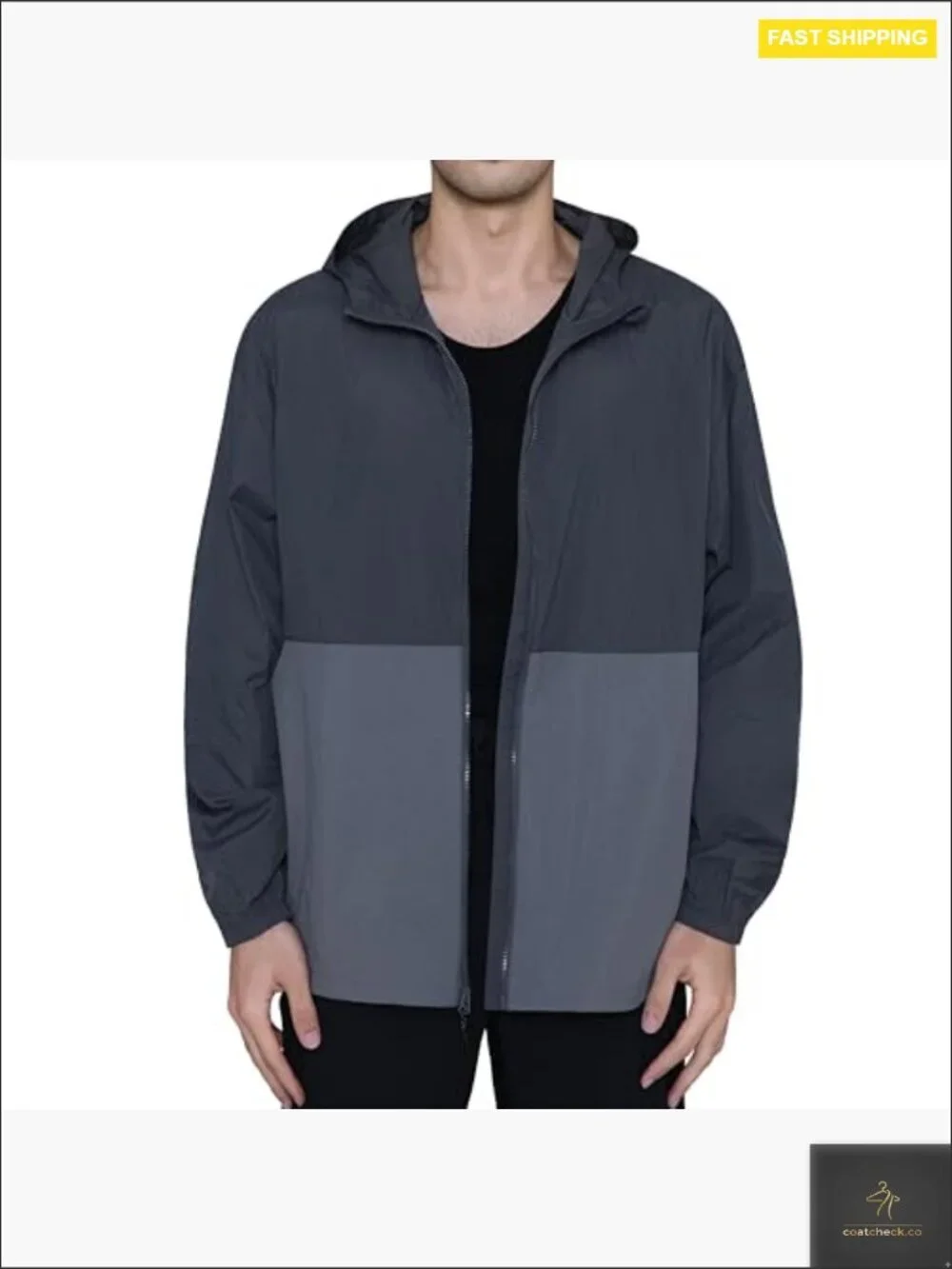 Lightweight Packable Jacket with Hood Water Resistant Windbreaker UPF 50+ Stain